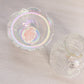 Vintage Fenton Clear Iridescent Glass Strawberry Fairy Lamp