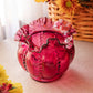 Vintage Fenton Cranberry Glass Ruffled Vase