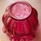 Vintage Fenton Cranberry Glass Ruffled Vase