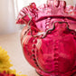 Vintage Fenton Cranberry Glass Ruffled Vase