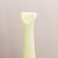 Vintage Fenton Custard Light Green Satin Uranium Glass Floral Bud Vase