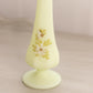 Vintage Fenton Custard Light Green Satin Uranium Glass Floral Bud Vase