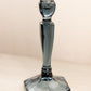 Vintage Fenton Dark Blue Gray Tall Candlestick