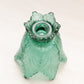 Vintage Fenton Dark Green Glass 2-Way Floral Candleholder