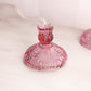 Vintage Fenton Dusty Rose Pink Glass Beauty Short Candlestick