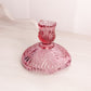 Vintage Fenton Dusty Rose Pink Glass Beauty Short Candlestick