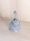 Vintage Fenton Glass Blue Iridescent Opalescent Lily of The Valley Bell
