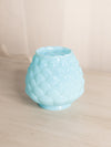 Vintage Fenton Glass Blue Jacqueline Vase