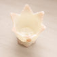 Vintage Fenton Glass Off White Pink Floral 2-Way Candleholder