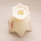 Vintage Fenton Glass Off White Pink Floral 2-Way Candleholder