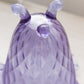 Vintage Fenton Glass Wisteria Purple Diamond Pattern Threaded Vase