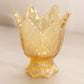 Vintage Fenton Gold Iridescent Glass 2 Way Candleholder