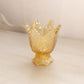 Vintage Fenton Gold Iridescent Glass 2 Way Candleholder