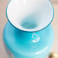 Vintage Fenton Landmark Collection Blue Peacock Floral Vase with Stand