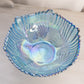Vintage Fenton Large Iridescent Blue Bowl