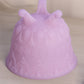 Vintage Fenton Lavender Satin Glass 3-Toed Lidded Dish