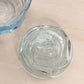 Vintage Fenton Light Blue Glass Flower Butterfly Lidded Dish