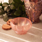 Vintage Fenton Light Pink Iridescent Stretch Glass Footed Bowl