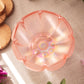 Vintage Fenton Light Pink Iridescent Stretch Glass Footed Bowl