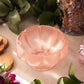 Vintage Fenton Light Pink Iridescent Stretch Glass Footed Bowl