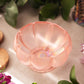 Vintage Fenton Light Pink Iridescent Stretch Glass Footed Bowl