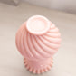Vintage Fenton Light Pink Milk Glass Glass Swirl Vase