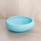 Vintage Fenton Matte Blue Glass Cherry Chain Orange Tree Bowl