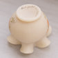 Vintage Fenton Small Cream Matte Glass Floral Hand Painted Vase