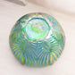 Fenton Medium Beauty Green Iridescent Glass Bowl