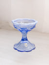 Vintage Fenton Medium Blue Opalescent Glass Candleholder