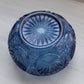 Vintage Fenton Medium Dark Blue Glass Regency Cupped Bowl