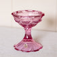 Vintage Fenton Medium Dark Pink Glass Candleholder