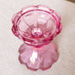Vintage Fenton Medium Dark Pink Glass Candleholder