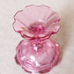 Vintage Fenton Medium Dark Pink Glass Candleholder