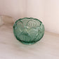 Vintage Fenton Medium Green Glass Regency Cupped Bowl