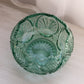 Vintage Fenton Medium Green Glass Regency Cupped Bowl