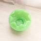Vintage Fenton Medium Green Jadeite Glass Flower Cupped Bowl