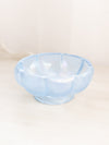 Vintage Fenton Medium Light Blue Iridescent Stretch Glass Bowl