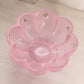 Vintage Fenton Medium Light Pink Hand Painted Floral Glass Bowl
