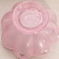Vintage Fenton Medium Light Pink Hand Painted Floral Glass Bowl
