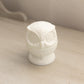 Vintage Fenton Milk Glass Owl Lidded Jewelry/Ring Holder