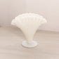 Vintage Fenton Mini White Milk Glass Hobnail Fan Vase
