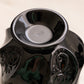 Vintage Fenton Paisley Black Glass Lidded Dish