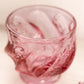 Vintage Fenton Paisley Dark Pink Glass Lidded Dish