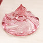 Vintage Fenton Paisley Dark Pink Glass Lidded Dish