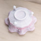 Vintage Fenton Pink and Blue Burmese Satin Glass Butterfly Bowl