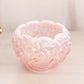 Vintage Fenton Pink Glass Lily of The Valley Bowl with Brass Stand
