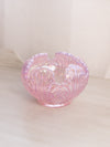 Fenton Pink Iridescent Opalescent Empress Lotus Glass Bowl