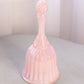 Vintage Fenton Pink Iridescent Opalescent Faberge Glass Bell