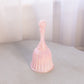 Vintage Fenton Pink Iridescent Opalescent Faberge Glass Bell